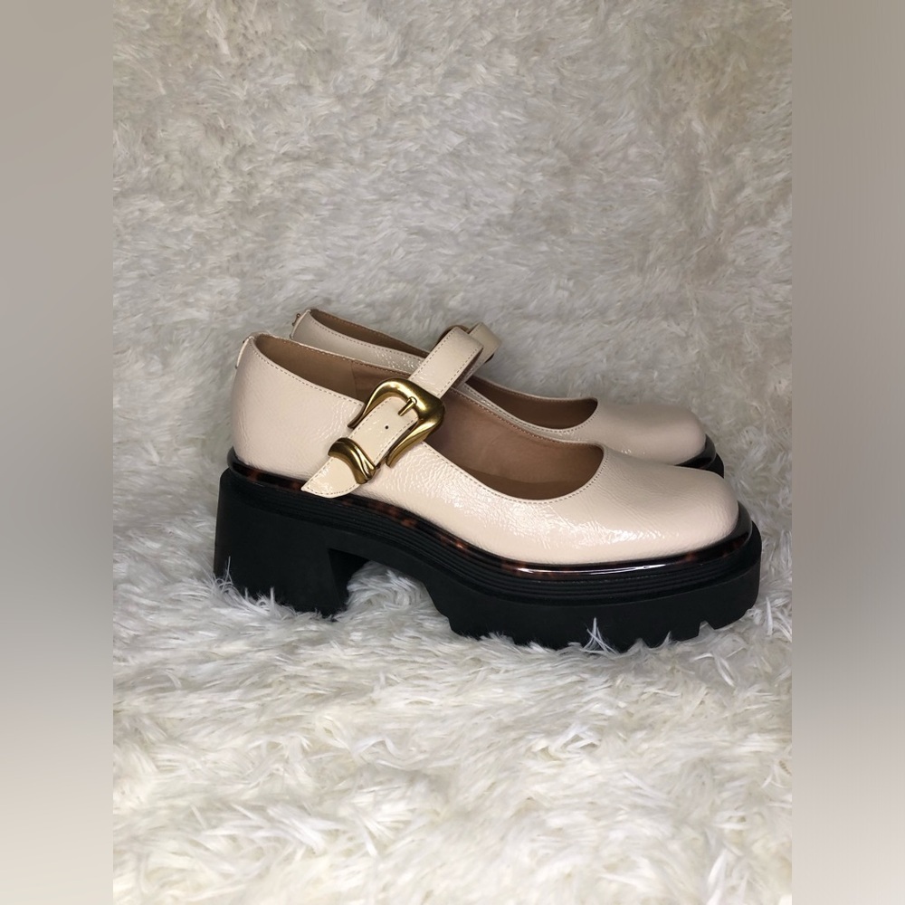 Circus by Sam Edelman Cream Platform Mary Jane Shoes NWOT 9.5 - Picture 4 of 14